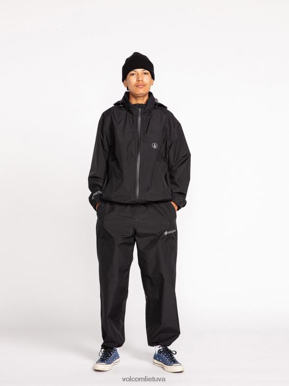 Išorėje išdėstytos gore-tex kelnės juodas PL02T760 lauke unisex