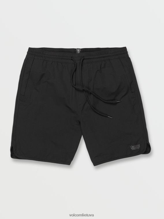 Nauji sendinti akmeniniai elastingi juosmens šortai juodas PL02T757 lauke unisex