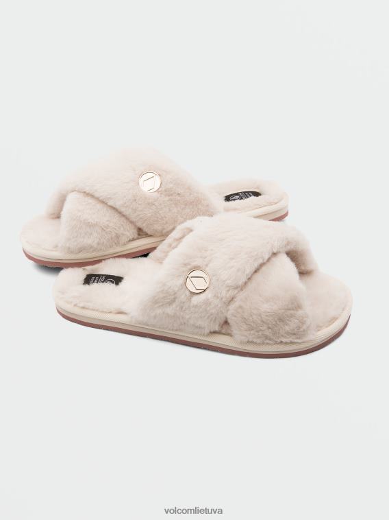 gyveno su lounge slip basutėmis kremas PL02T1014 avalynė moterys