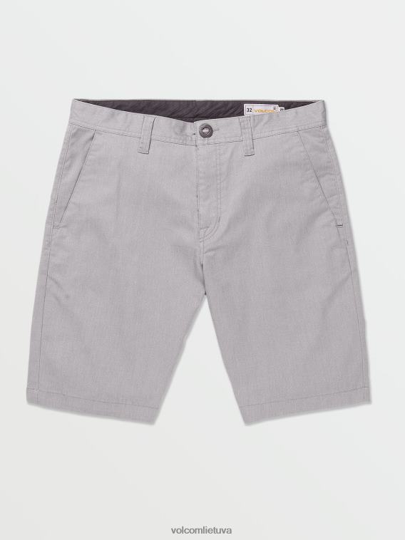 modernūs tamprūs chino šortai pilka PL02T218 apranga vyrų