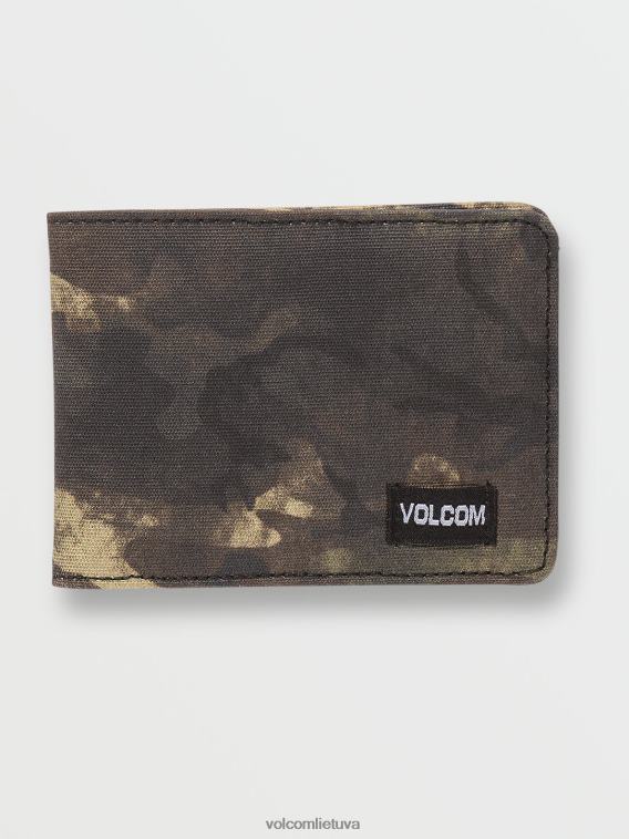 pašto bifold piniginė paslėpta žalia PL02T431 priedai vyrų
